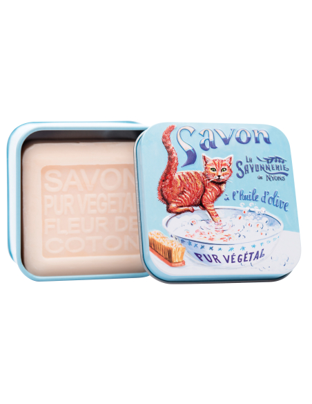 SAVON FLEUR COTON CHAT ROUX BM 100GR