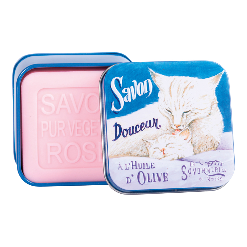 SAVON ROSE CHAT BLANC BM 100GR