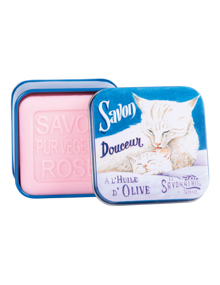 SAVON ROSE CHAT BLANC BM 100GR