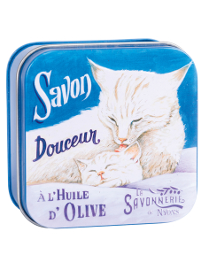 SAVON ROSE CHAT BLANC BM 100GR 2