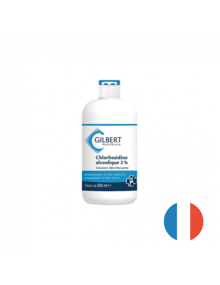 Chlorhexidine alcoolique incolore 2%, flacon de 125ml