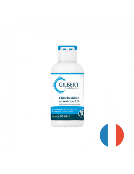 Chlorhexidine alcoolique incolore 2%, flacon de 125ml