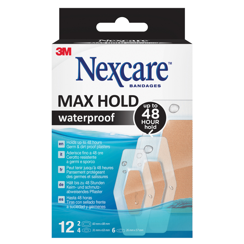 PANSEMENT NEXCARE MAX HOLD BTE 12...