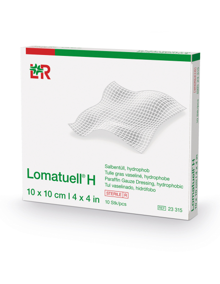 PANSEMENT LOMATUELL H 10X10CM VASELINE