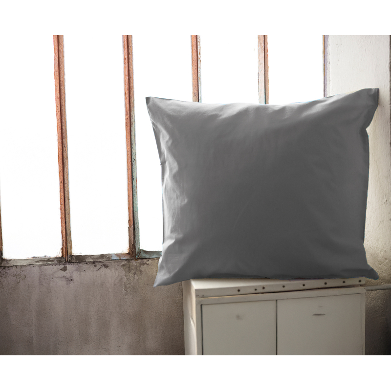 TAIE OREILLER 65X65 GRIS PCN
