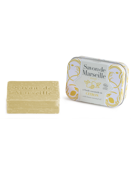 SAVON MARSEILLE CITRON 100GR BOITE METAL