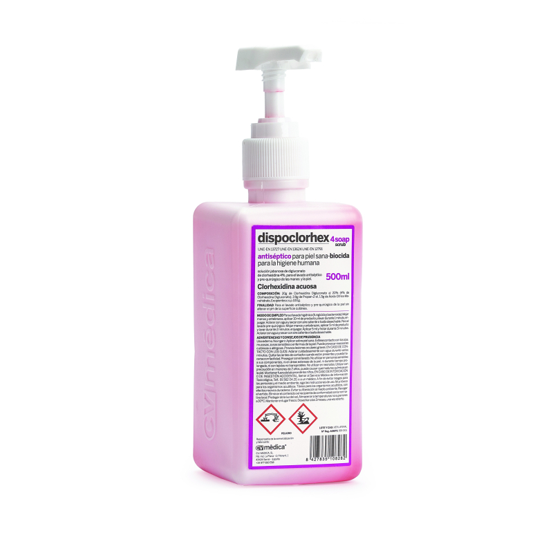 Savon de friction à la chlorhexidine...