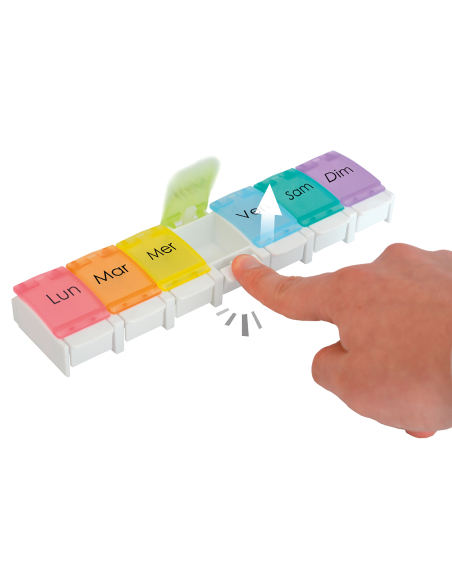 PILULIER HEBDOMADAIRE ERGONOMIQUE