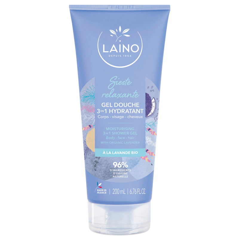 SHAMPOING DOUCHE LAINO LAVANDE BIO 200ML