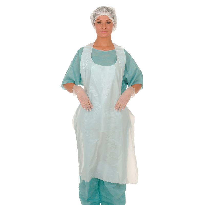 TABLIER PROTECTION BLANC 75X125CM