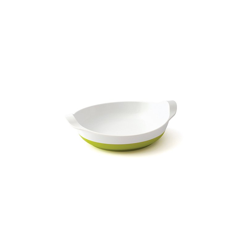 ASSIETTE CREUSE ANTIDERAPANTE BLANC VERT