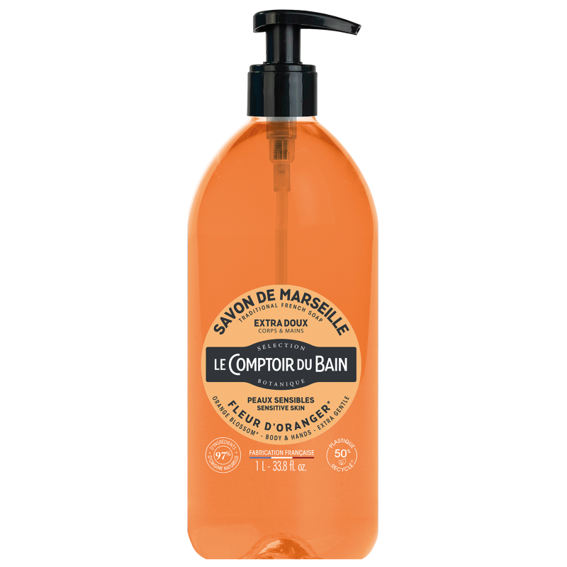 SAVON MARSEILLE FLEUR ORANGER 1L