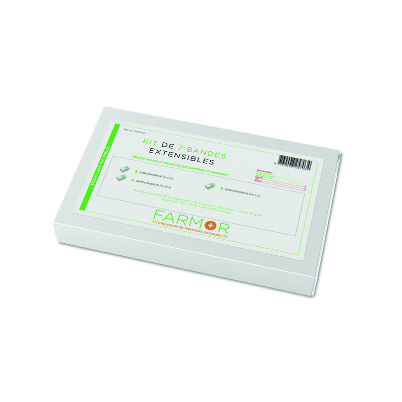 Kit 7 bandes extensibles panachées