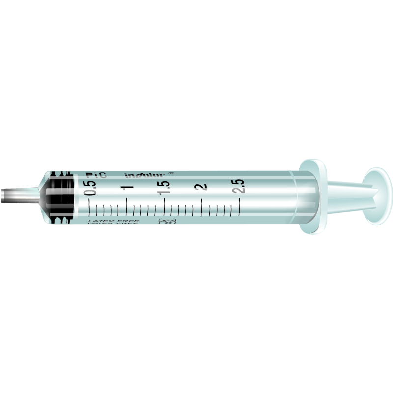 Seringue 2,5 ml luer centré x130