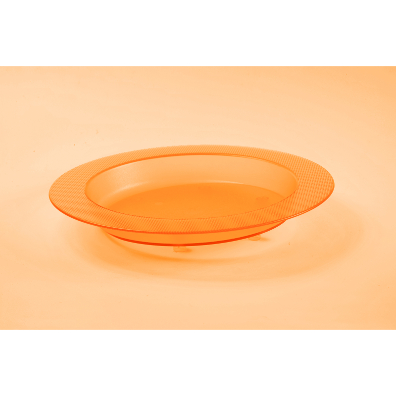 Assiette Ergo néon orange
