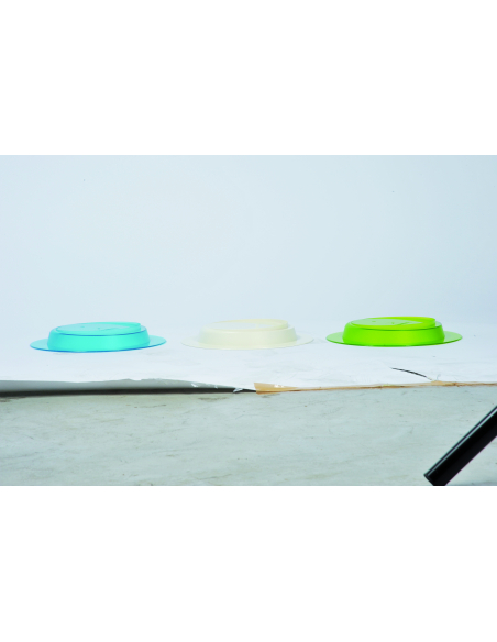 Assiette Ergo blanc ivoire