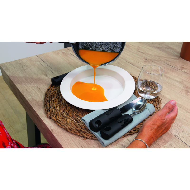 Assiette Ergo blanc ivoire