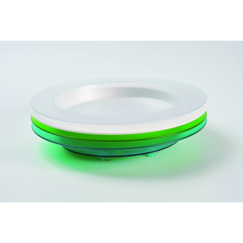 Assiette Ergo blanc ivoire