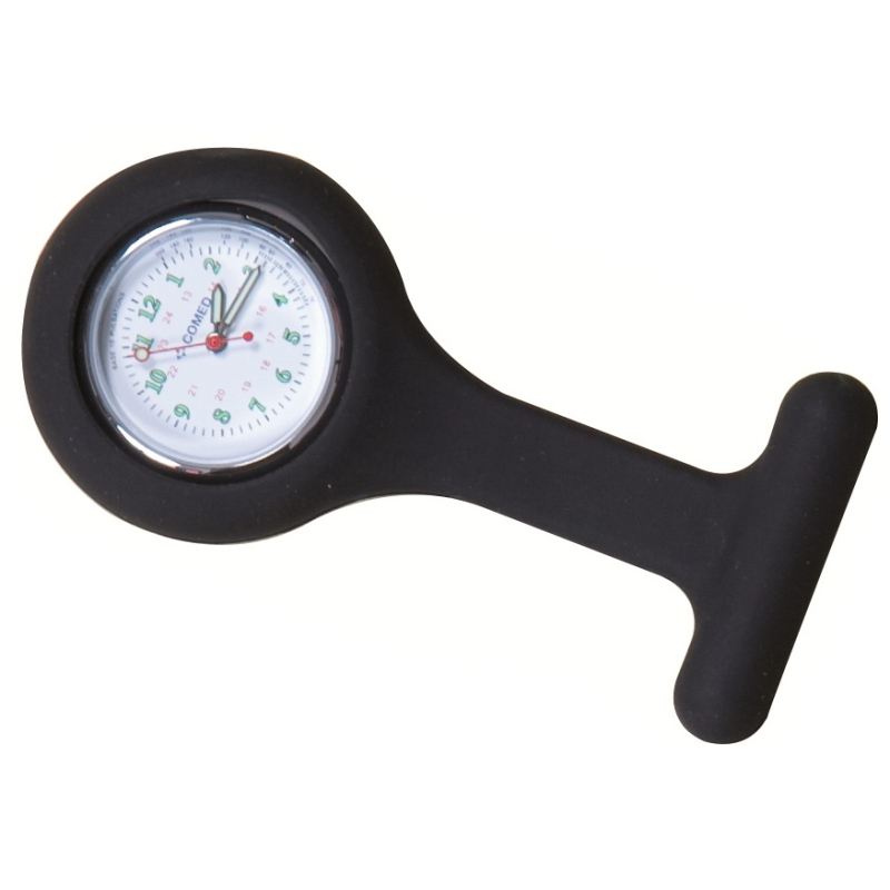 MONTRE INFIRMIERE SILICONE NOIR