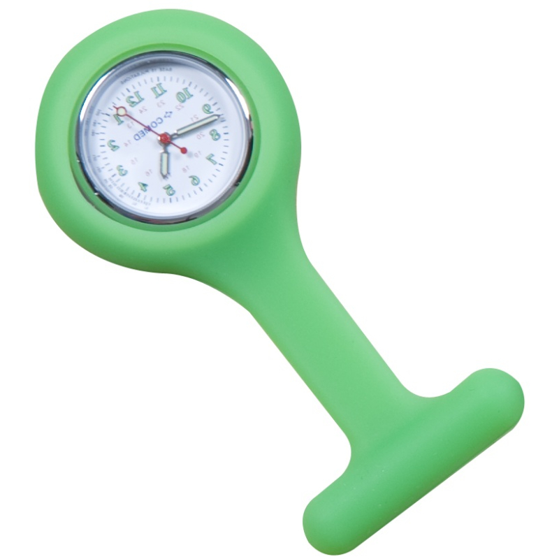 MONTRE INFIRMIERE SILICONE VERT
