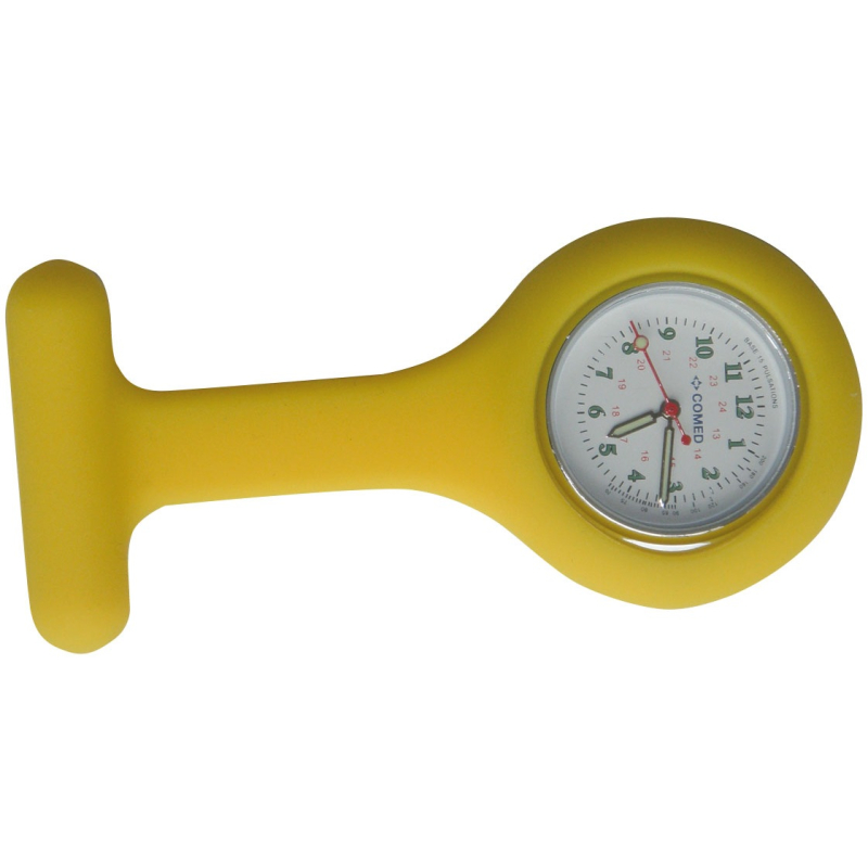 MONTRE INFIRMIERE SILICONE JAUNE