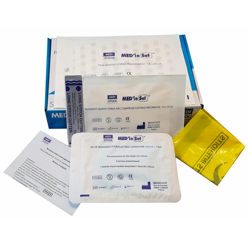 SET PANSEMENT POST OP PLAIE 5CM - 10CM