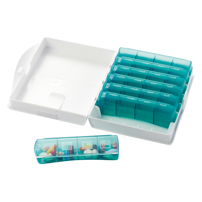 DISTRIBUTEUR SEMAINIER PILBOX 7.4 HEXAGO