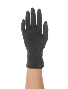 GANT LATEX NON POUDRE NOIR TS 2