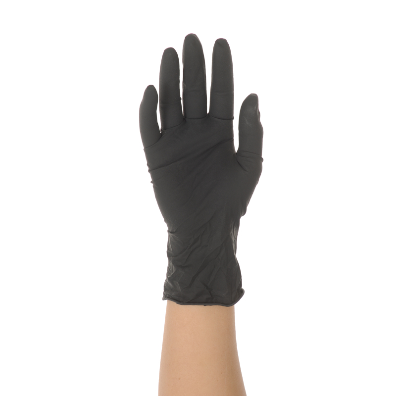 GANT LATEX NON POUDRE NOIR TS