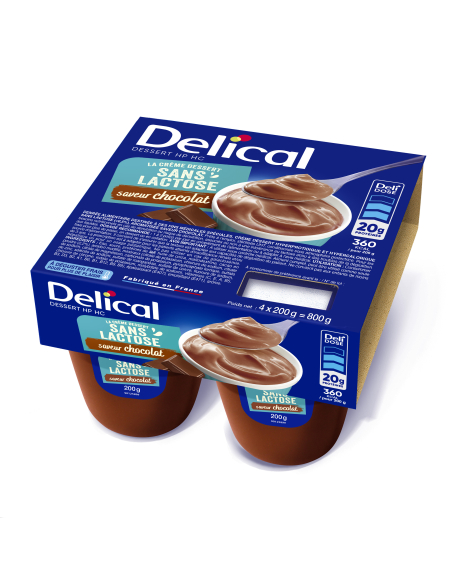 Crème sans lactose HPHC Saveur Chocolat