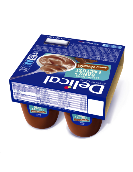 Crème sans lactose HPHC Saveur Chocolat