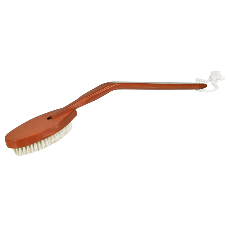 BROSSE BAIN LONG MANCHE BOIS