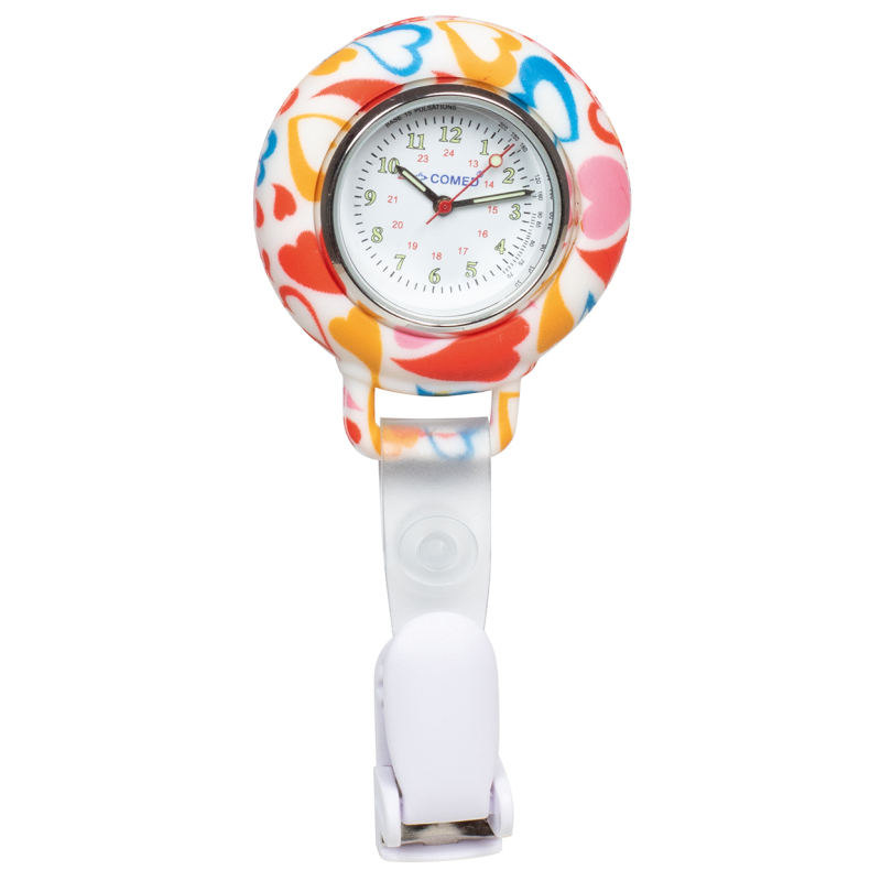 MONTRE INFIRMIERE MOTIF A CLIP