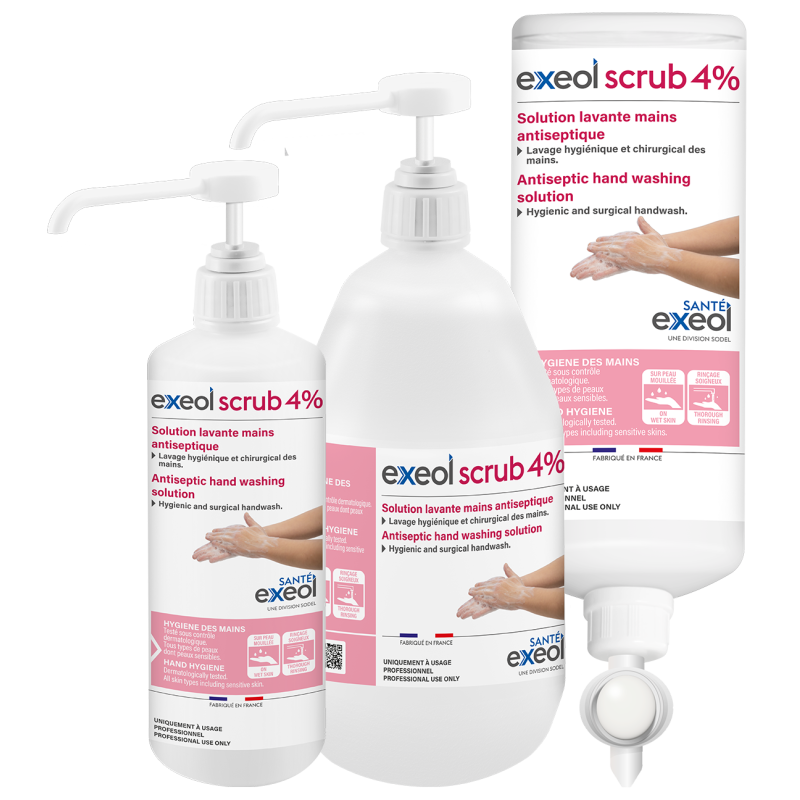exeol scrub 500mL pompe