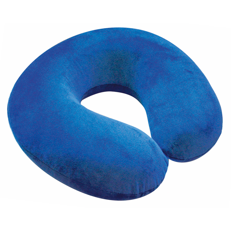 COUSSIN NUQUE MEMOIRE FORME BLEU