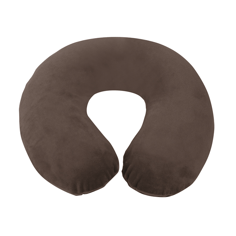 COUSSIN NUQUE MEMOIRE FORME MARRON