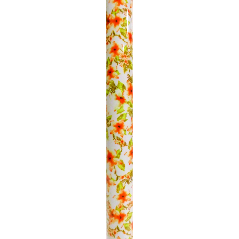 Canne design fixe réglable oranger