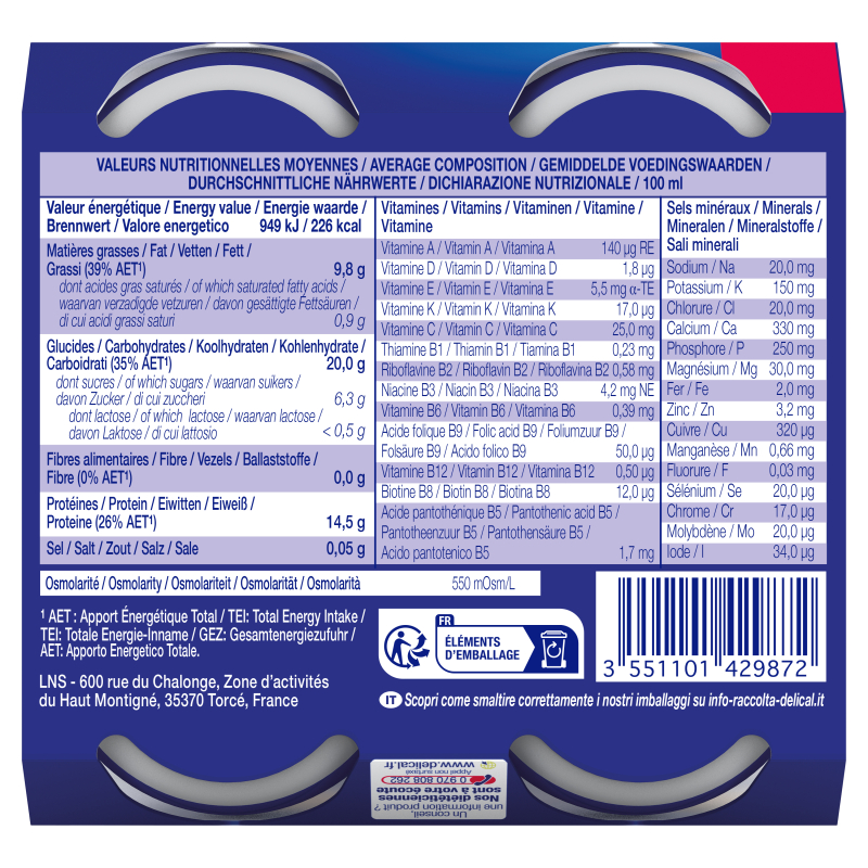 Boisson Concentré HPHC Saveur Pêche -...