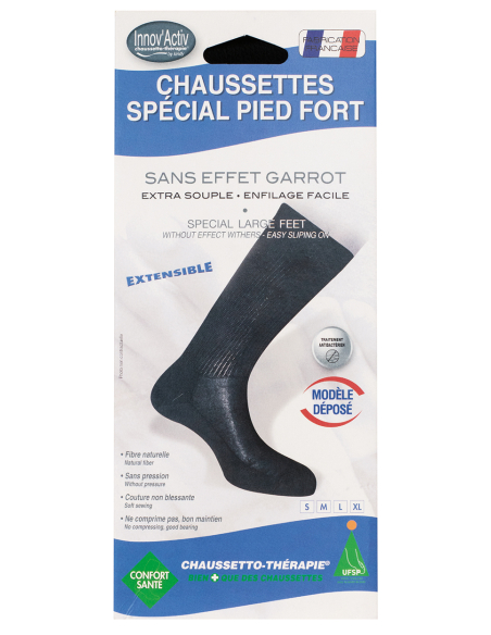 MI - CHAUSSETTE SPECIAL PIED FORT T35 - 37 NOIR