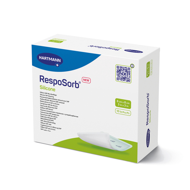 PANSEMENT RESPOSORB SILICONE 8X8CM LPP