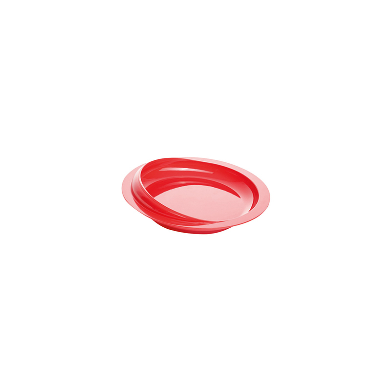ASSIETTE REBORD ROUGE
