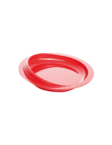 ASSIETTE REBORD ROUGE