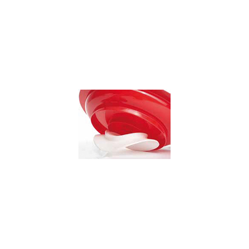 ASSIETTE REBORD ROUGE