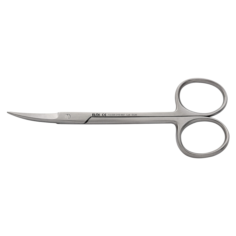 CISEAU IRIDECTOMIE COURBE 10CM BLOC