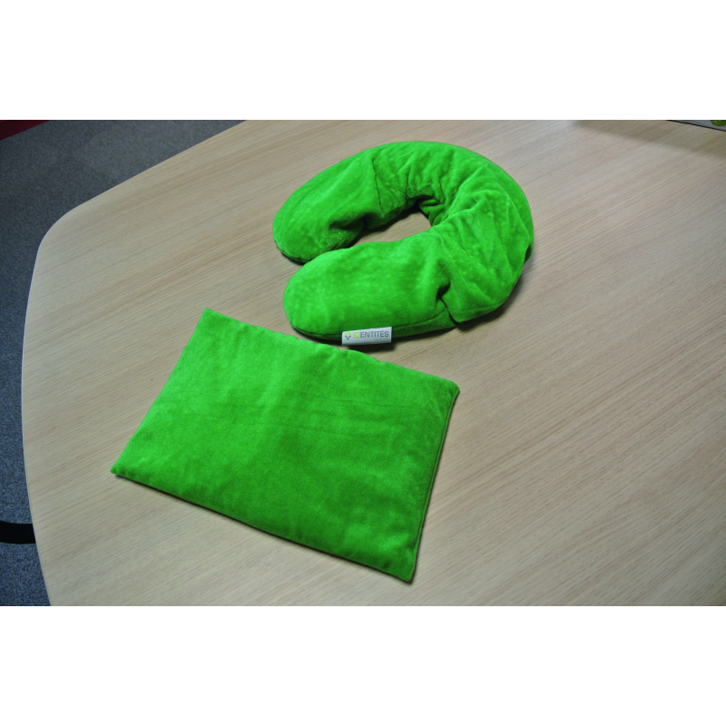 Coussin de nuque chauffant noyaux de...