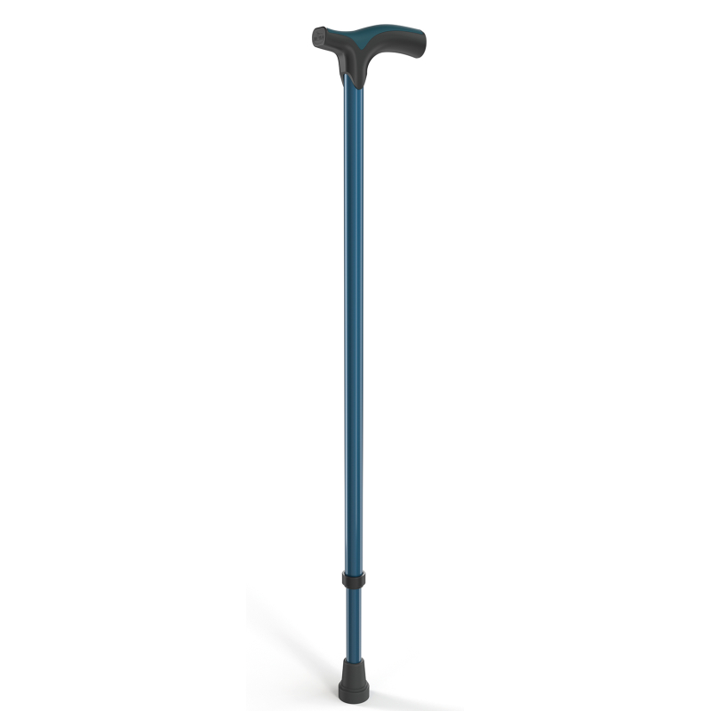CANNE POIGNET T POP EPOXY BLEU VERT