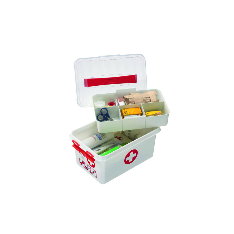 Boîte à compartiments 1er secours 6L