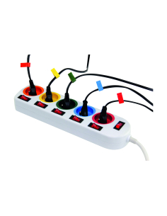 Bloc multiprises couleur