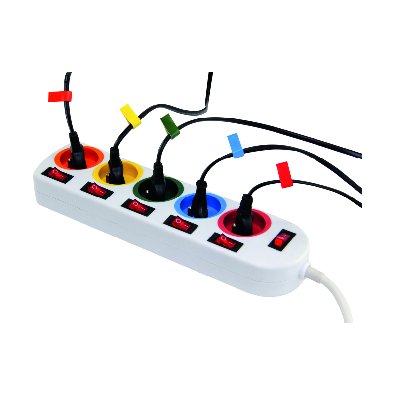 Bloc multiprises couleur