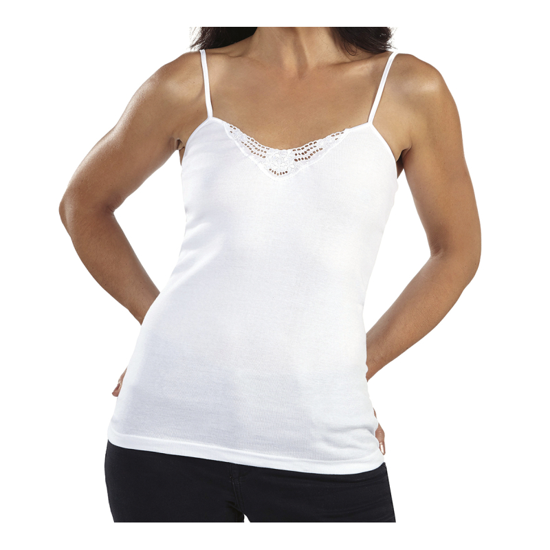 CARACO BRODERIE SANS COUTURE T1 BLANC